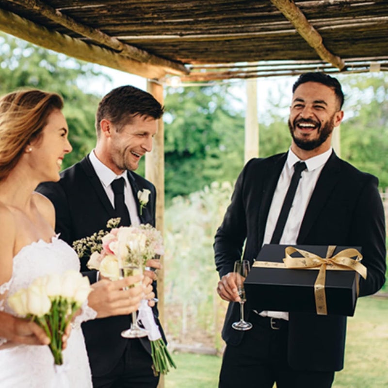 Ditwis 4 Pack 11x8x3.5 Inches Gift Boxes with Magnetic Closure Lids, Black Magnetic Box for Wedding, Groomsmen Bridesmaid Proposal, Birthdays, Mother's Day - Image 5